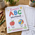 Example Personalized ABC Alphabet Tracing Workbook made for Emma