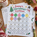 Example Personalized Christmas Countdown Chart made for Emma