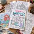 Example Personalized Mermaid Coloring Book made for Emma