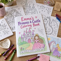 Example Personalized Princess & Castle Coloring Book made for Emma